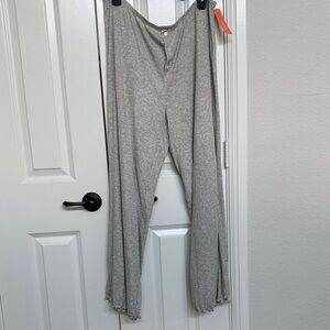 Gray Wide-Leg Pants
